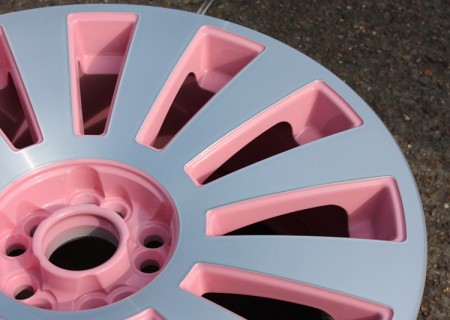 Diamond Cut & Pink wheel